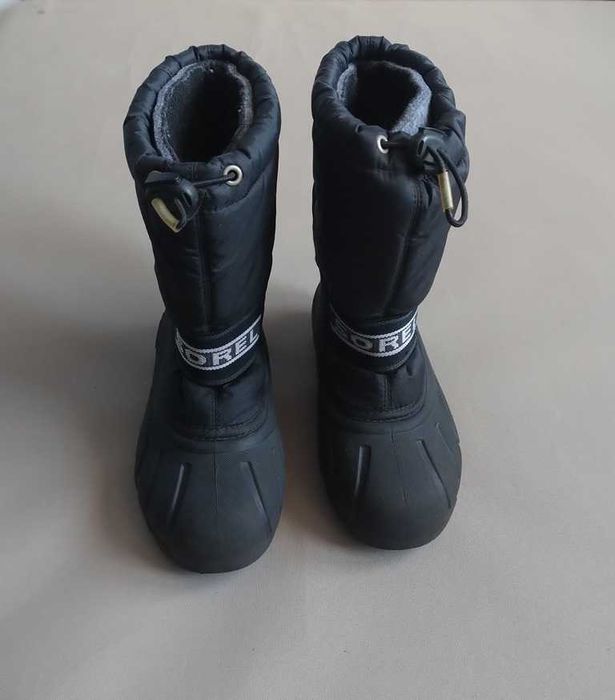 Buty śniegowce Sorel ciepłe czarne 32 wkładka 19 cm świetny stan