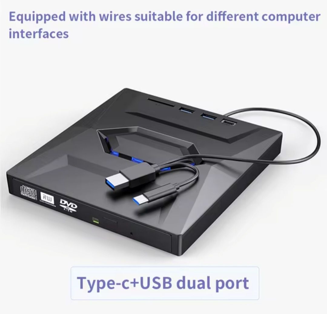 Tiscric USB3.0 zewnętrzny odtwarzacz CD B21-Y