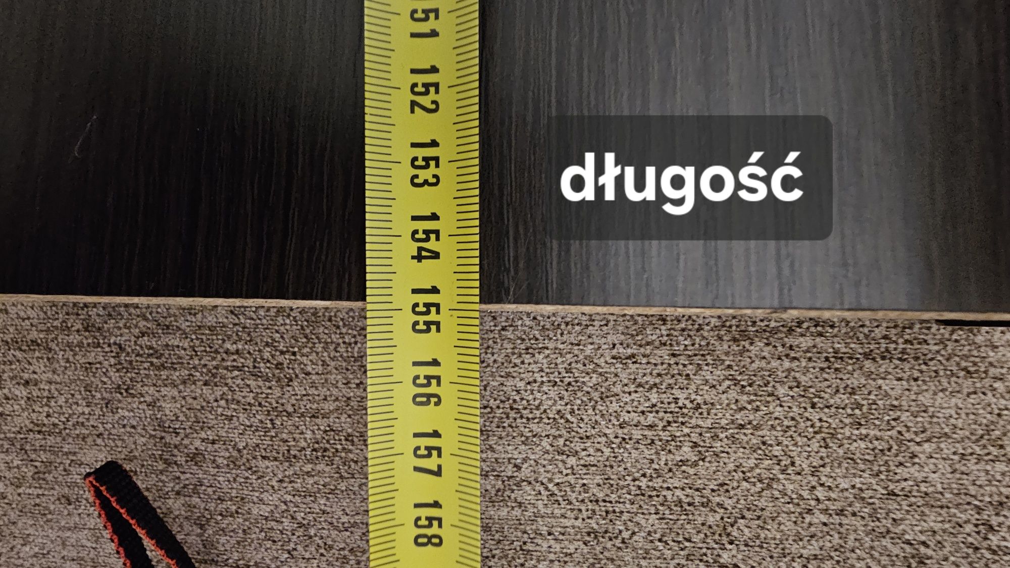 Półka wisząca 155 cm  wenge na książki,  kwiaty i inne
