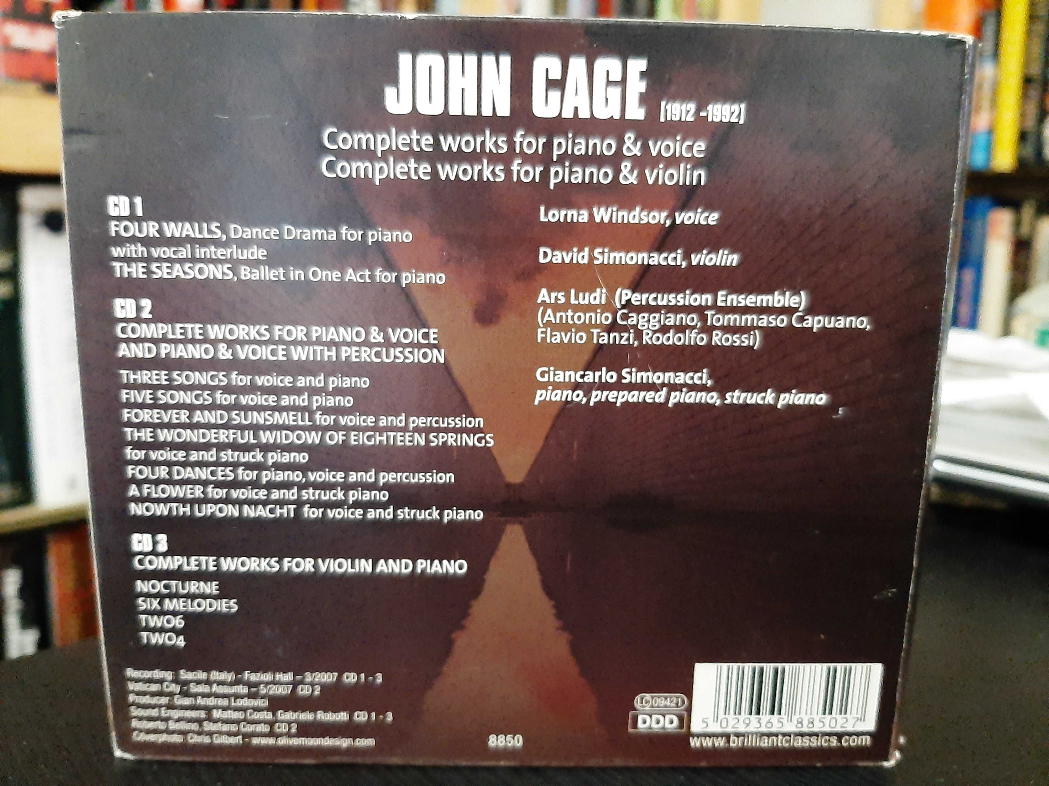 John Cage – Complete Works For Piano & Voice + Piano & Violin