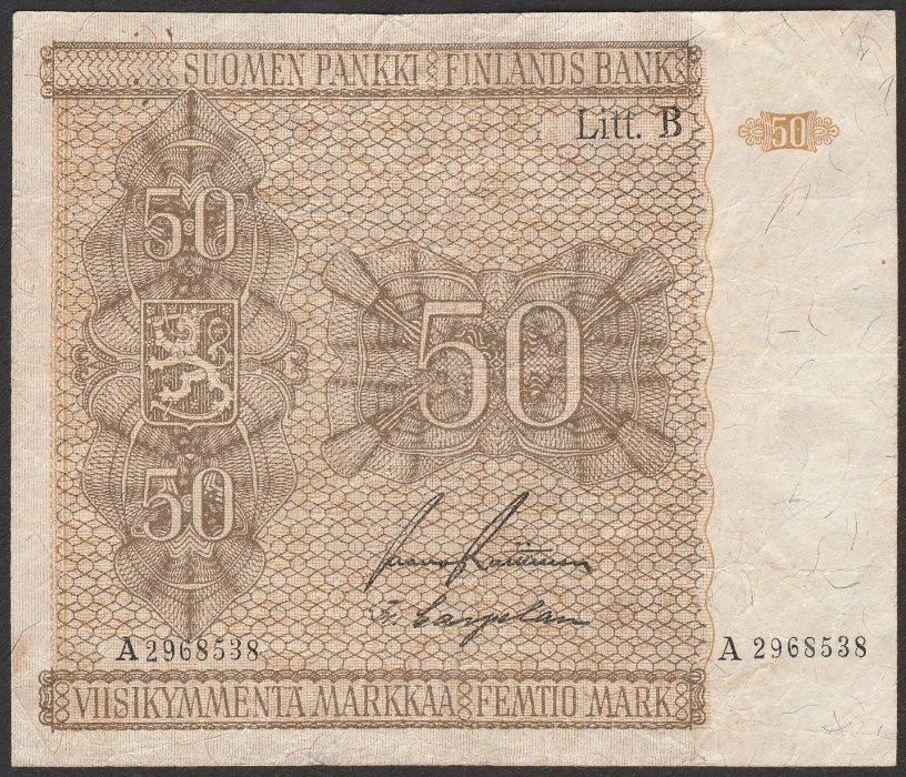 Finlandia 50 markkaa ( marek ) 1945