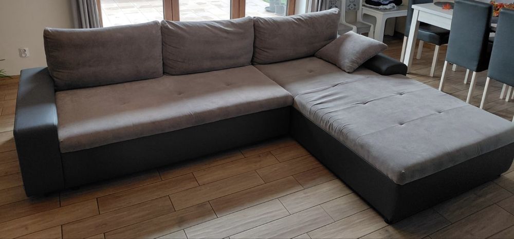 Narożnik z szezlongiem rozkładany