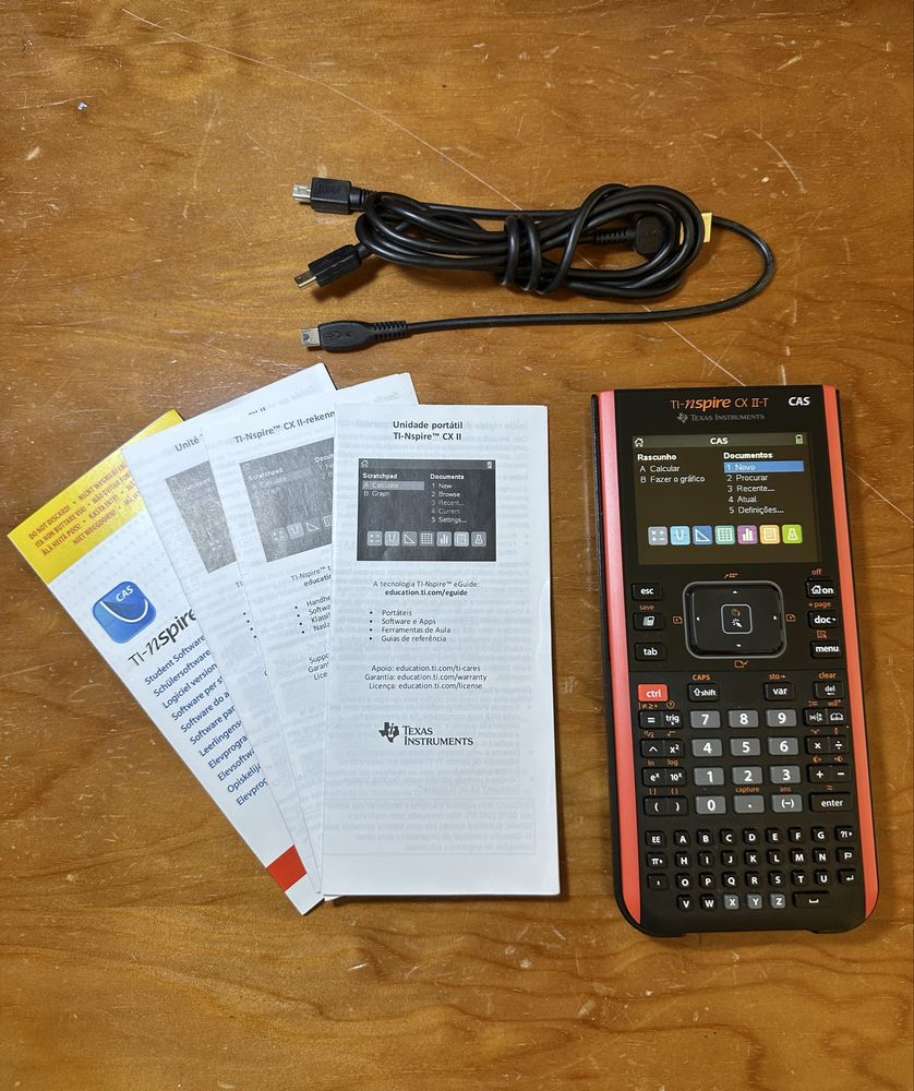TI-Nspire CX II-T CAS – Completa, Impecável e Pronta a Usar