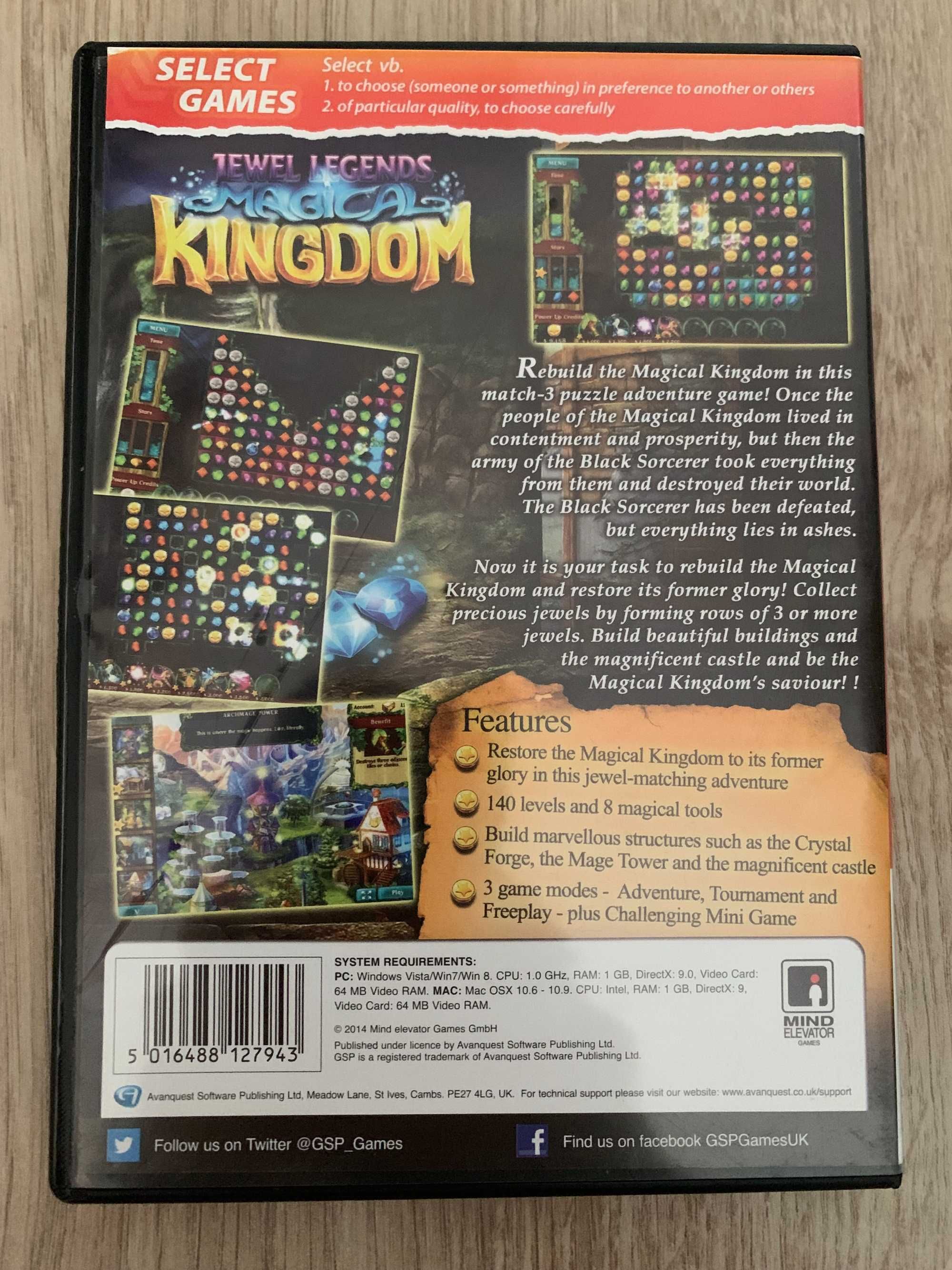 Select Games: Jewel Legends - Magical Kingdom (Mac/PC CD)