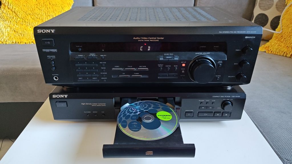 Wieża SONY-zestaw audio/video, amplituner+CD.