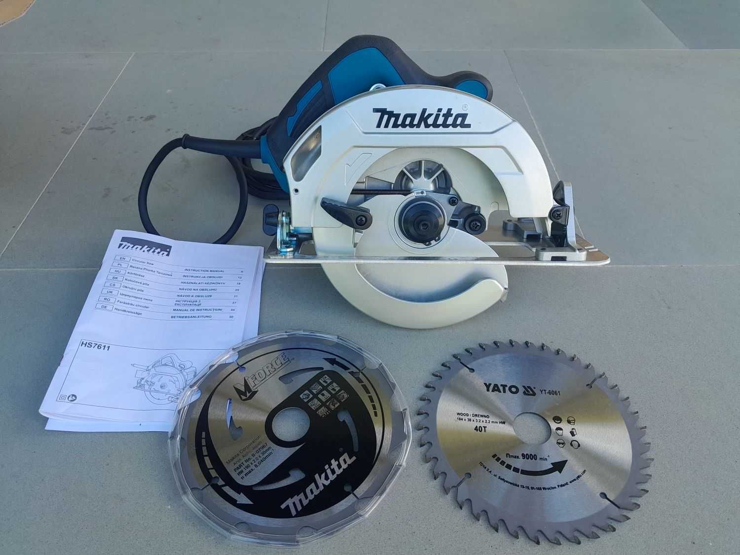 MAKITA HS7611 Przecinarka Pilarka Tarczowa Ręczna 1600W 190mm