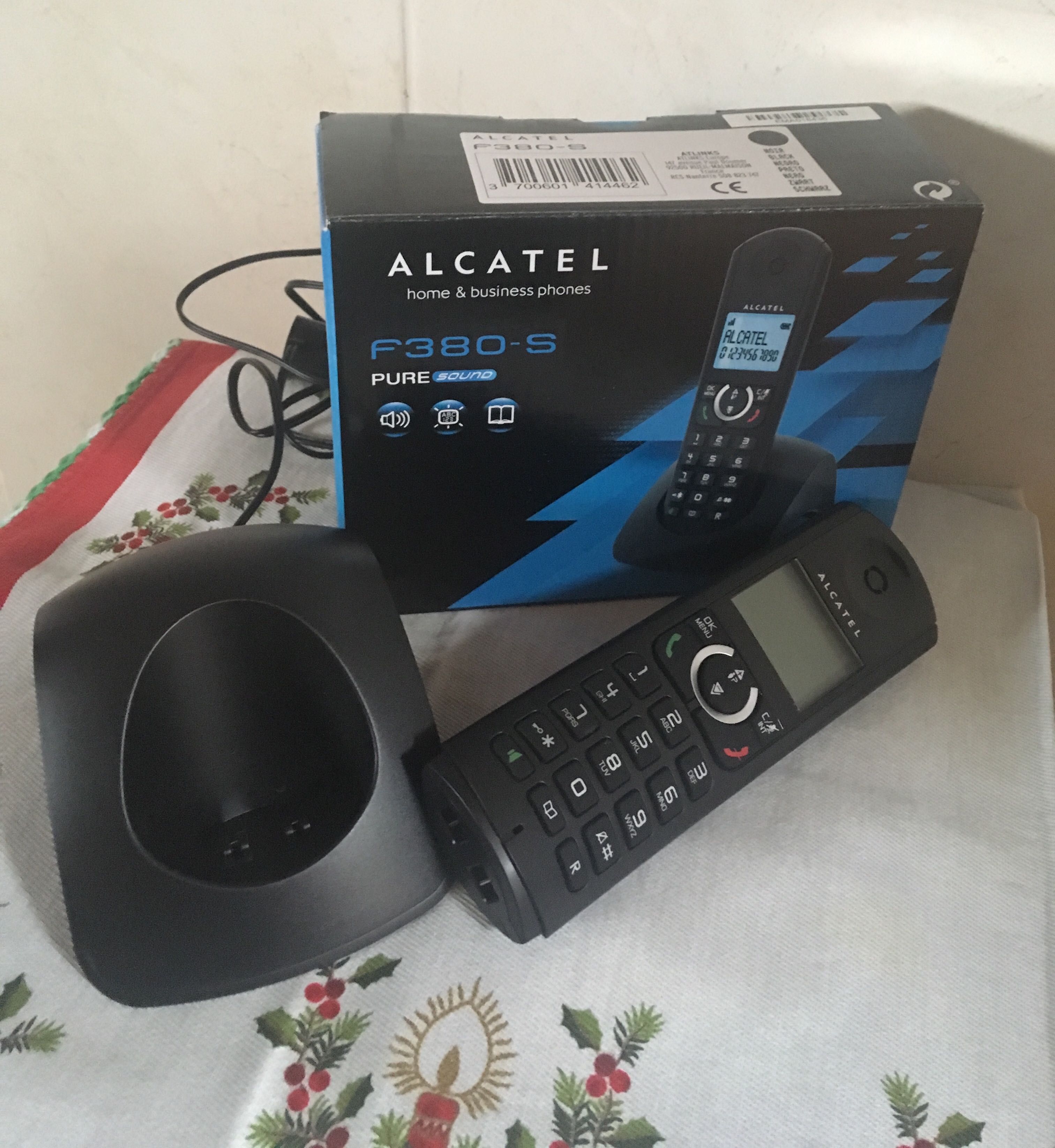 Alcatel F380-S Telefone sem fios (Novo em caixa)