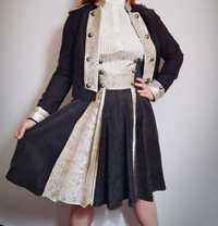 Garnitur marynarka spódnica komplet lolita goth vintage retro