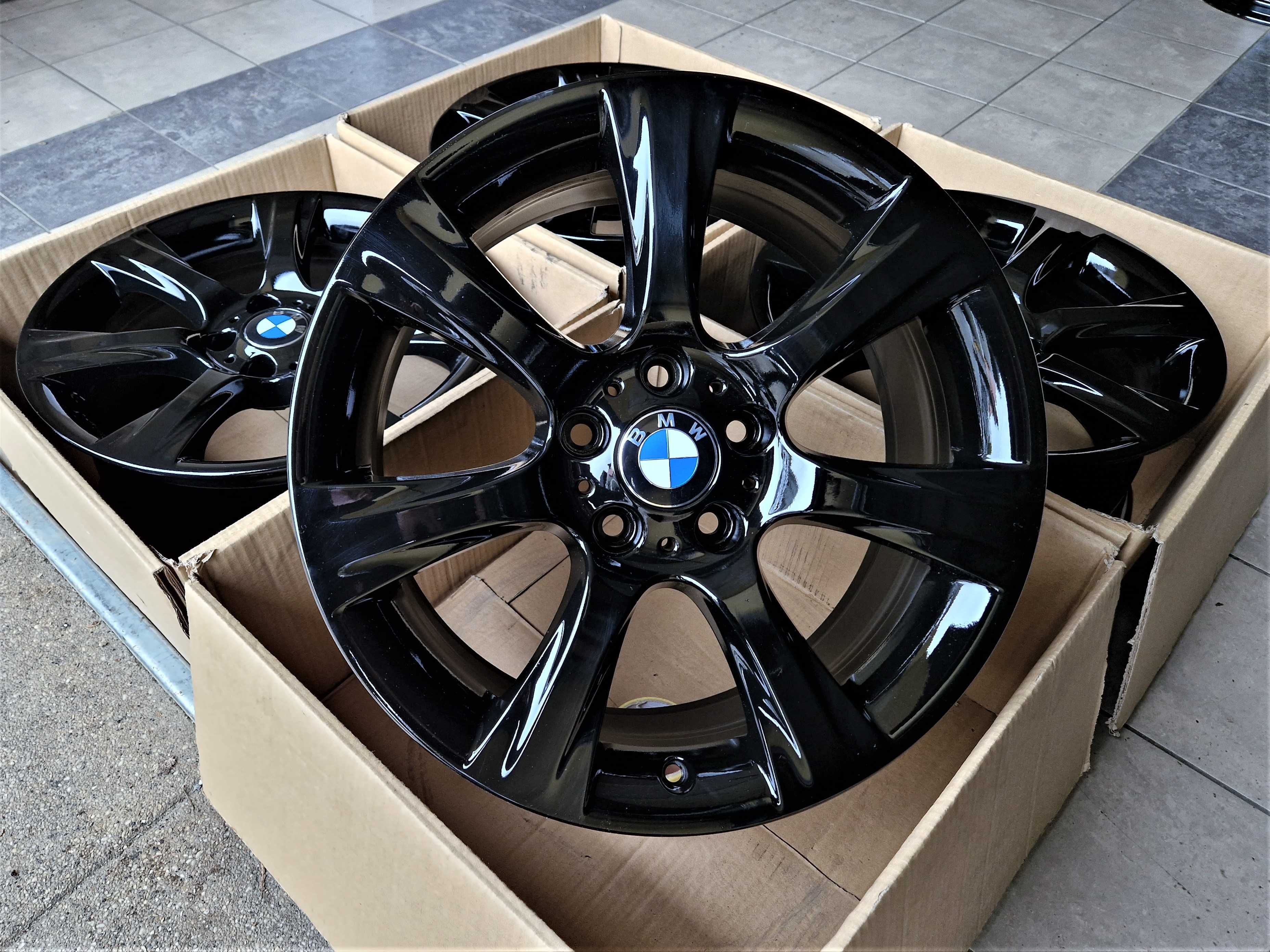 Alufelgi 18 5x120 BMW 3 5 X1 X3 F30 E90 E46 E83 E84 F25 Czarne ! 214#