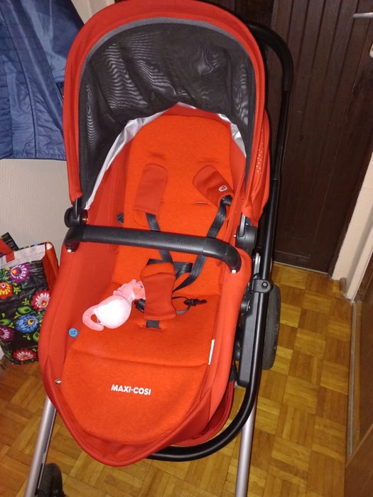 Wózek głęboko- spacerowy maxi-cosi, kolor czerwony
