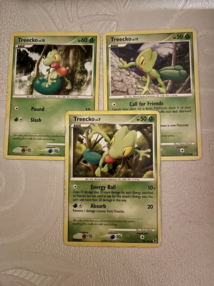 Karty pokemon oryginalne starsze zestaw Treecko