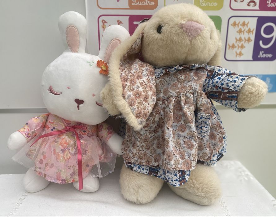 Coelhinhas de peluche