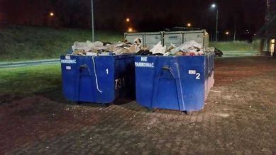 Wywoz gruzu odpadów komunalnych remontowych cegieł kontener kontenery