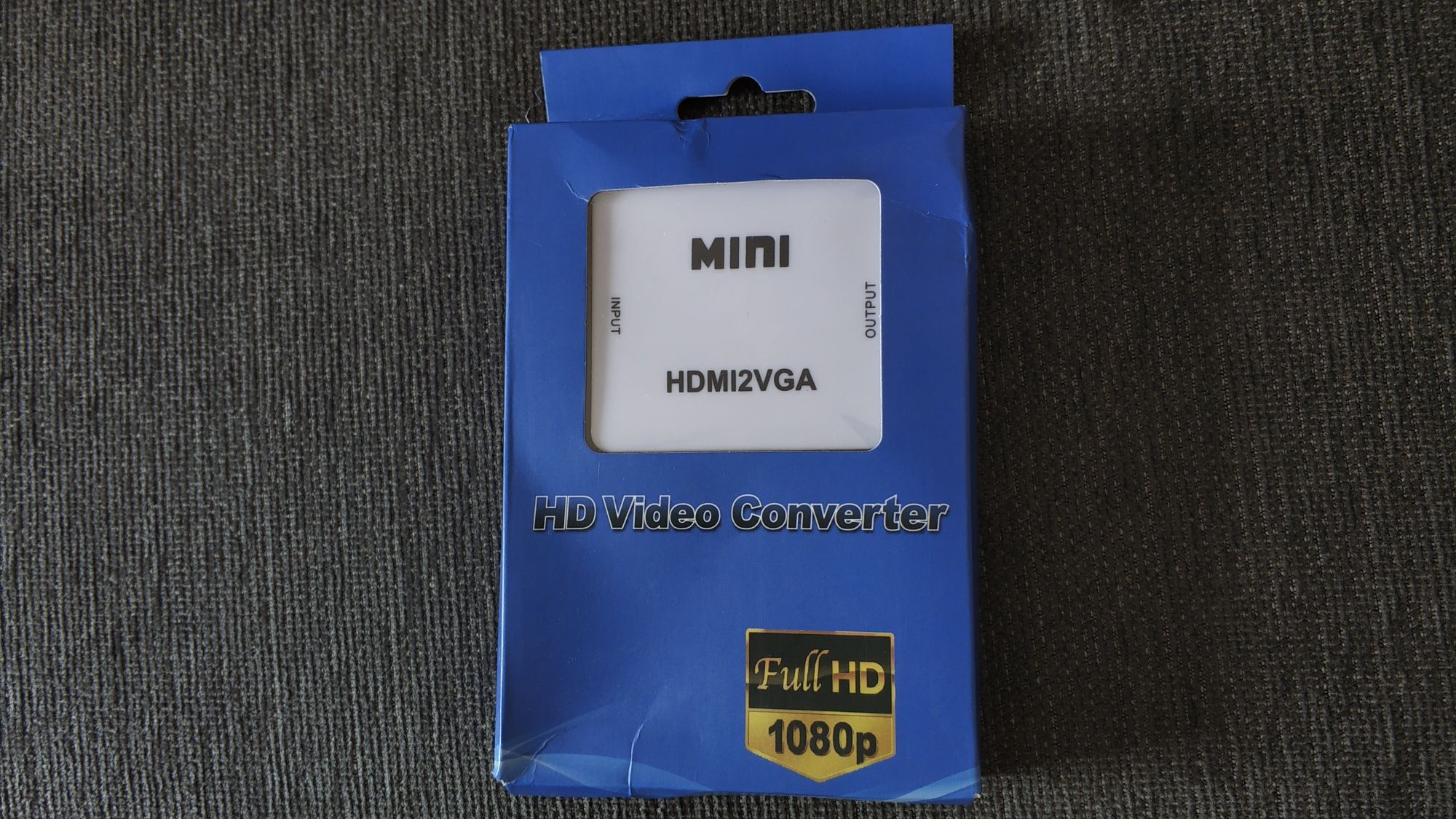 [Novo!] Adaptador HDMI-F p/ VGA-F com saída Áudio