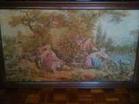 Quadro de requintada "Tapeçaria Francesa" : autêntica "Gobelin"