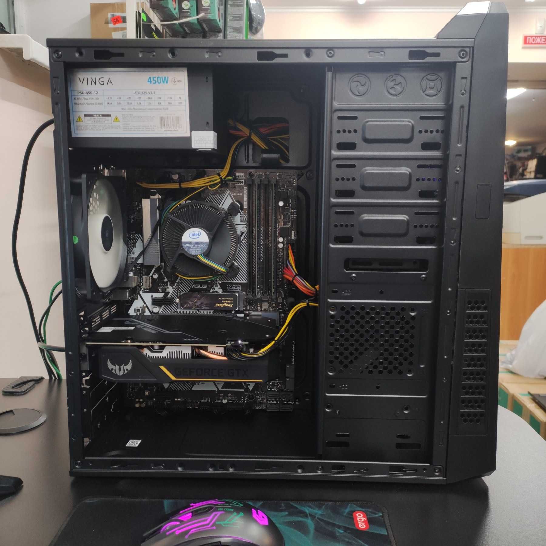 Компютер Новый Intel Core i5-9600kf, 16GB DDR4, GTX 1660 Ti, SSD 512GB