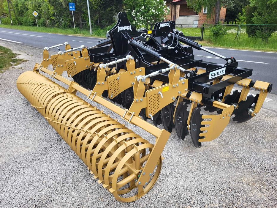 brona talerzowa hydrauliczna JANPOL SHREK 4m 560 talerz daszek 600