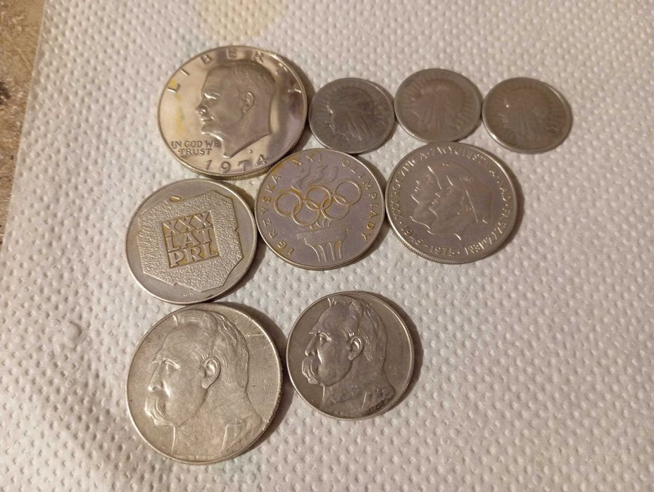 porządki domowe monety srebrne