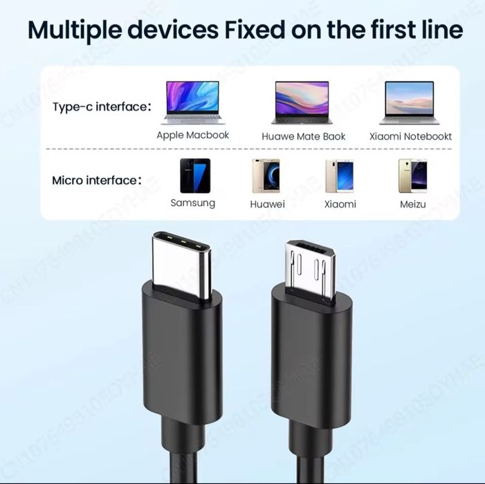 Kabel USB typu C do Micro USB 100cm