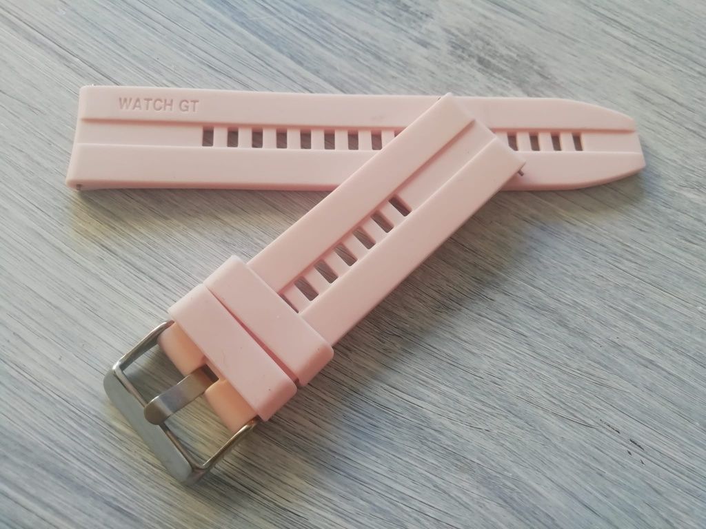 Bracelete 22mm silicone, WATCH GT (Nova) Rosa claro