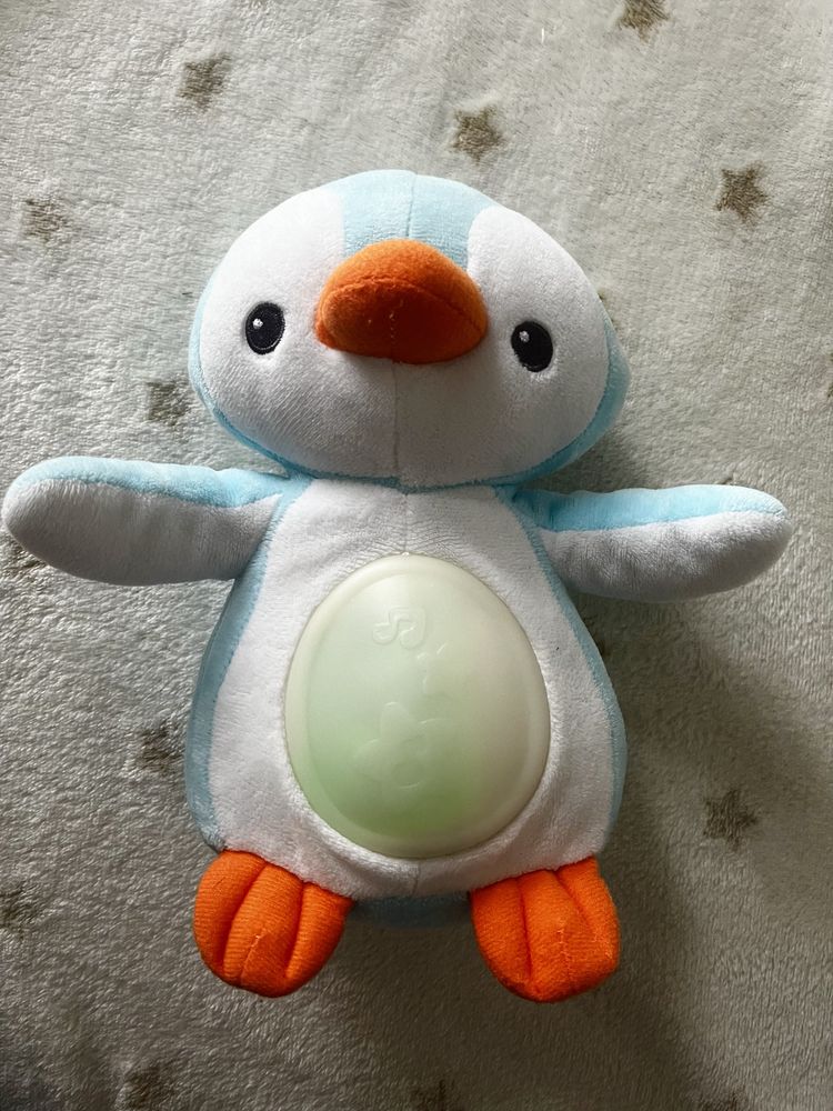 Miś pingwinek grający delikatne melodie zabawka dla niemowlaka