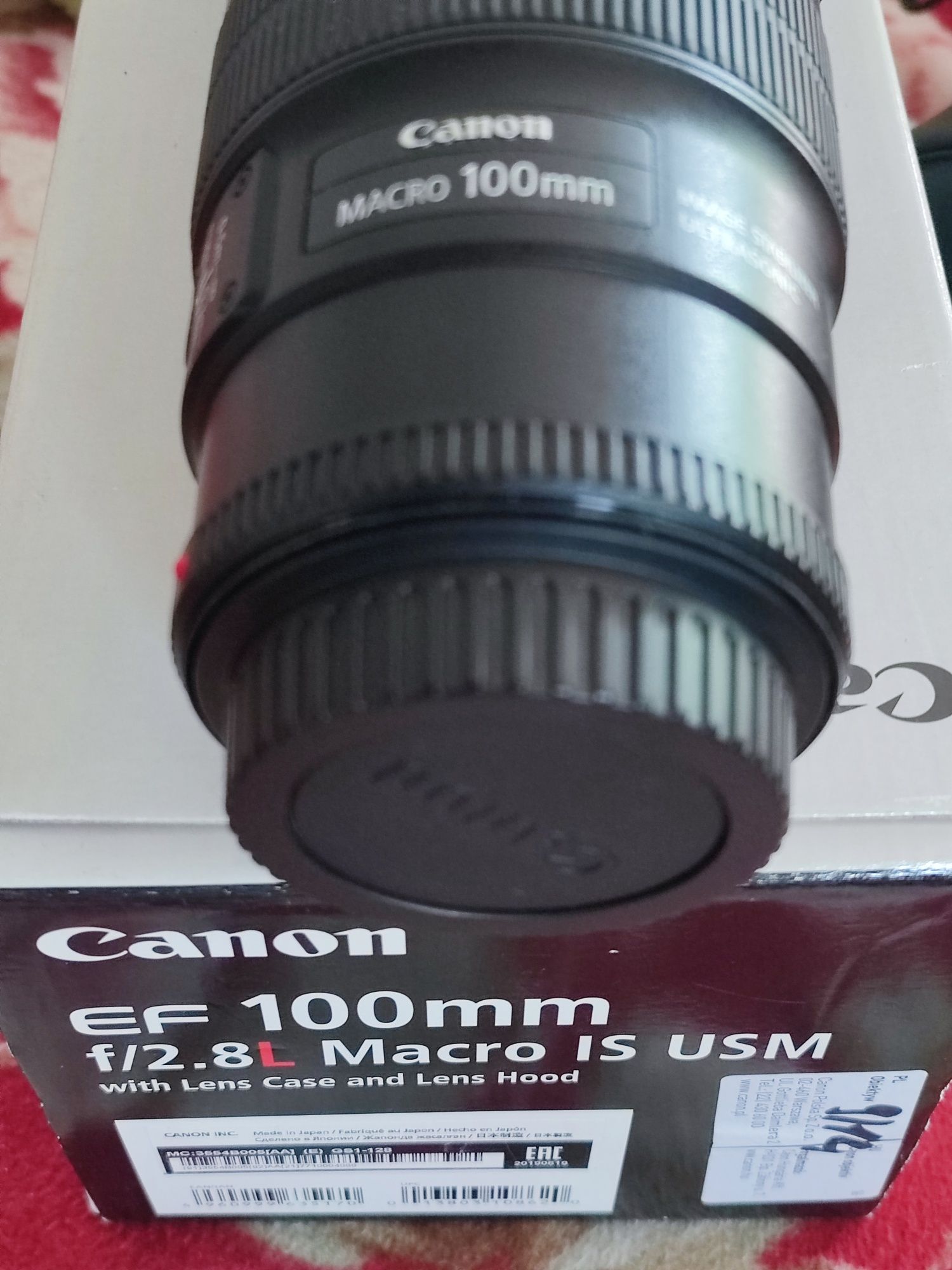 Canon 100 mm 2.8 L Macro IS USM EF obiektyw