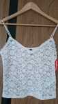 Crop top koronkowy