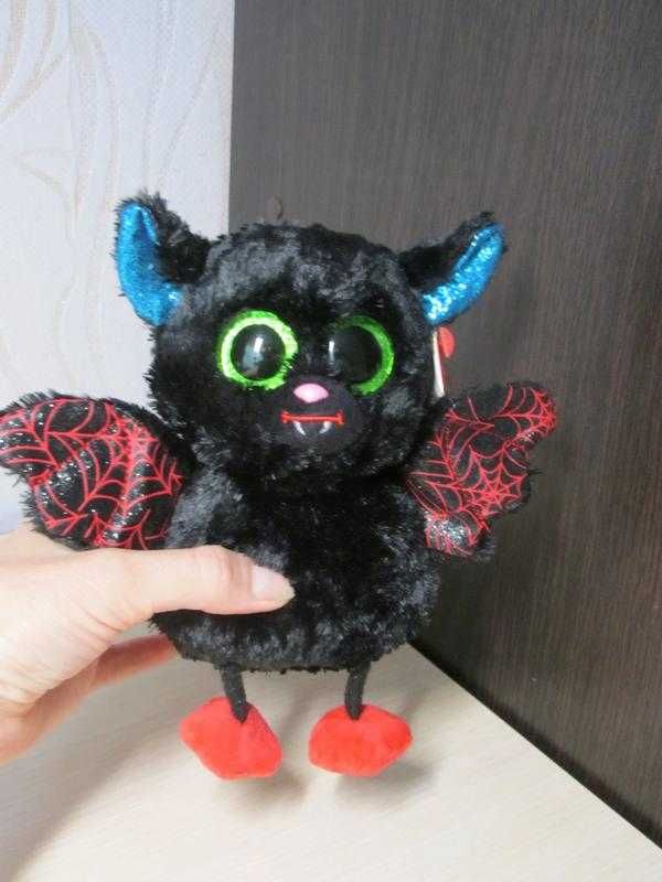 М'яка іграшка TY Beanie Boo's кажан, летучая мышь Ophelia  глазастик