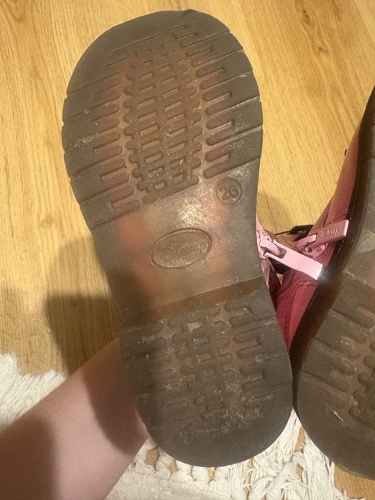 2 pary 26 i 27 Lakierki ocieplane botki traperki zimowe dziewczynki