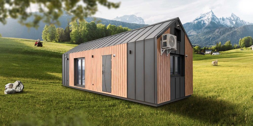 Domek mobilny MILANO 35+12 Stodoła-lato / zima