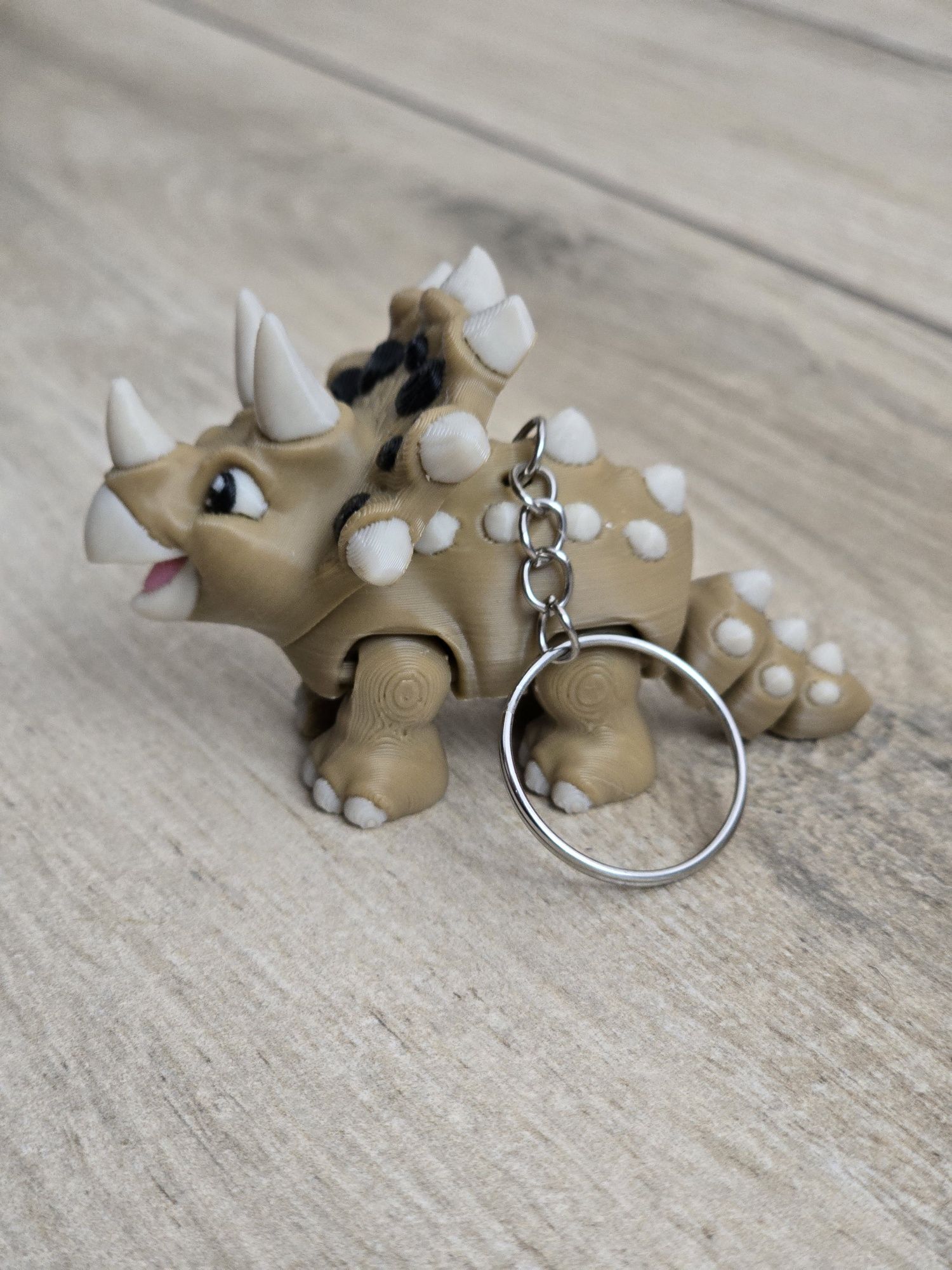 Breloczek Triceratops 3d - Brelok Druk3d fidget Keychain mixGadzet