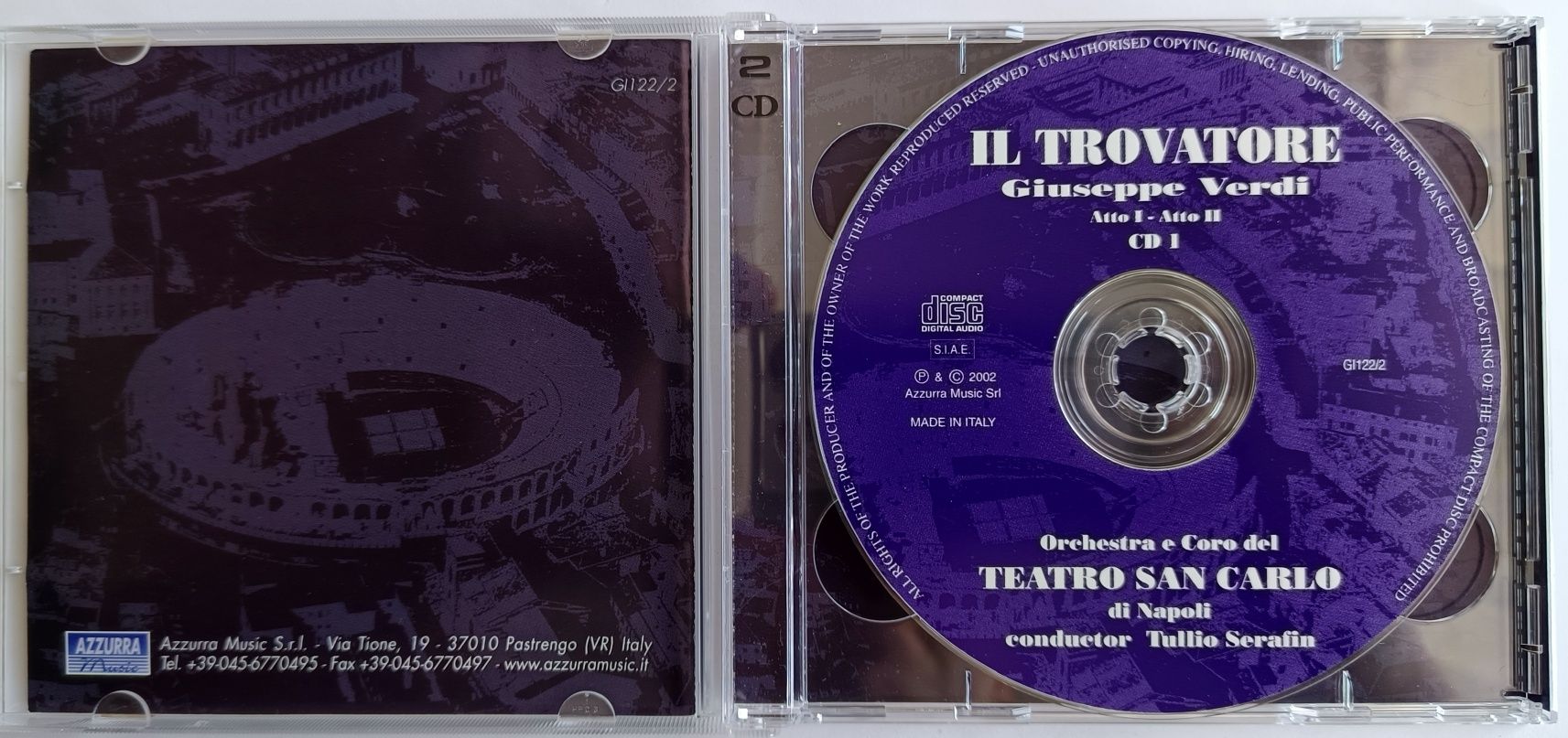 Il Trovatore Giuseppe Verdi 2CD 2002r