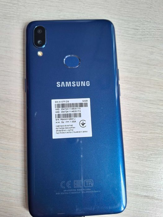 Смартфон Samsung Galaxy A10s (A107F) 2/32 GB Blue 2 SIM 6.2" Bluetooth