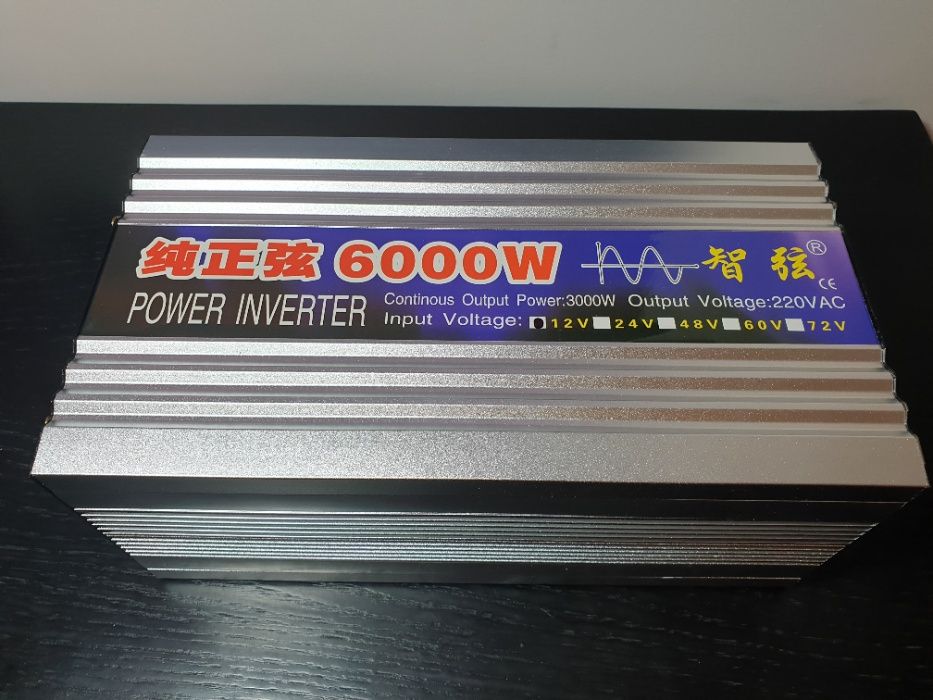 Inversor ONDA PURA 6000w conversor corrente 12v 220v inverter