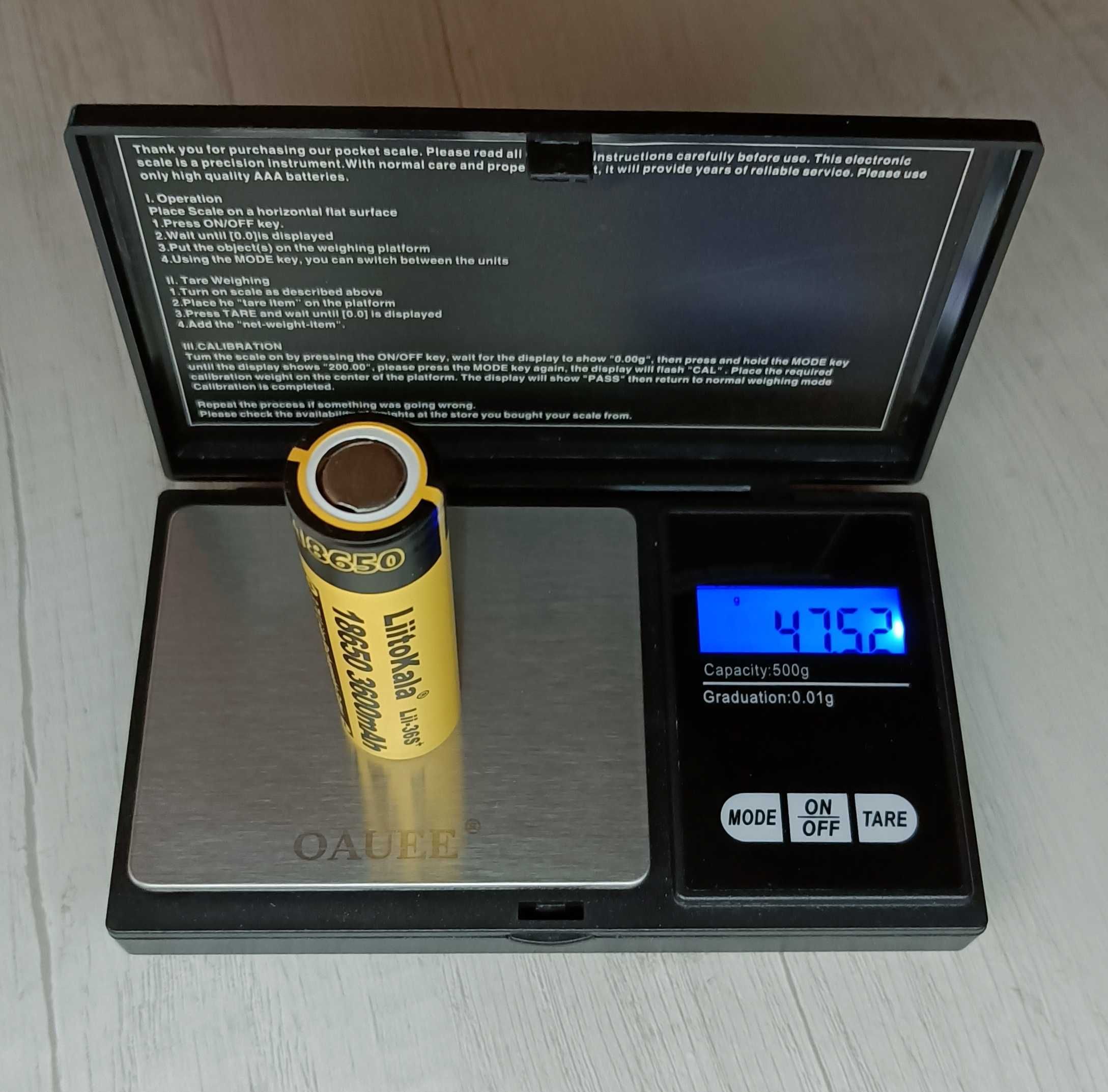 Акумулятор LiitoKala Lii-36S+ 18650 плоский плюс 3600mAh НОВІ Оригінал