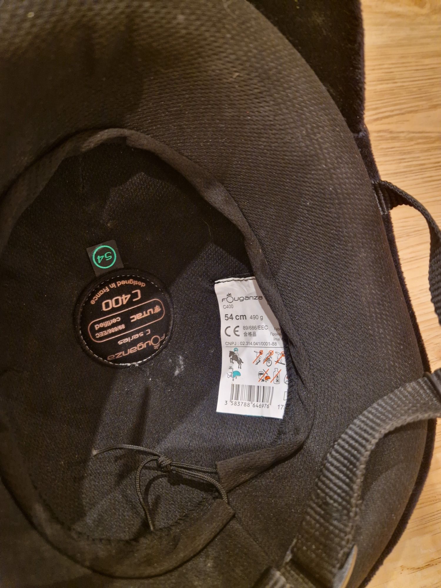 Kask jeździecki, toczek. Rozmiar 54