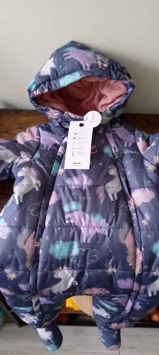 Kombinezon zimowy dla dziewczynki NOWY 74