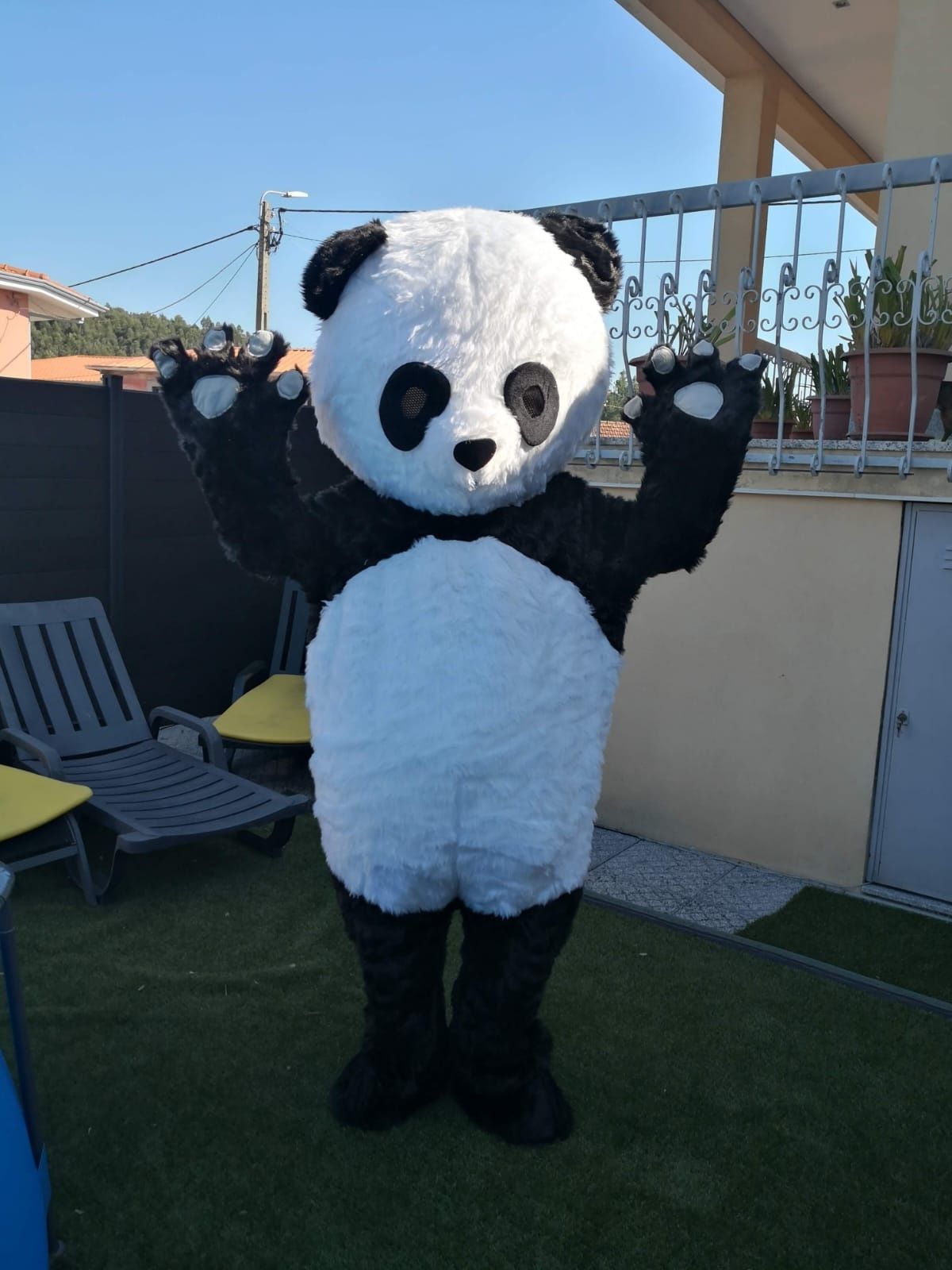 Mascote Fato Panda