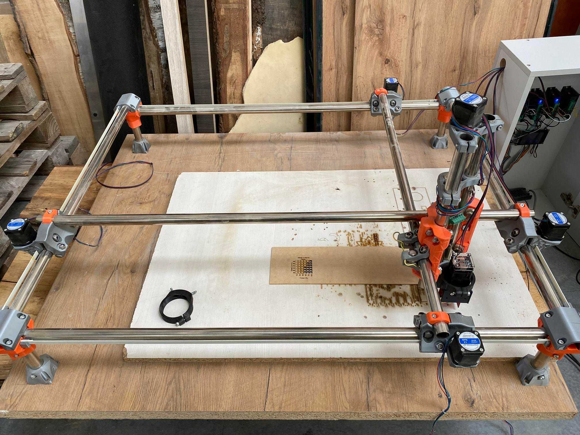 Ploter frezarka laser wycinarka CNC. Założony Laser. 60x80cm