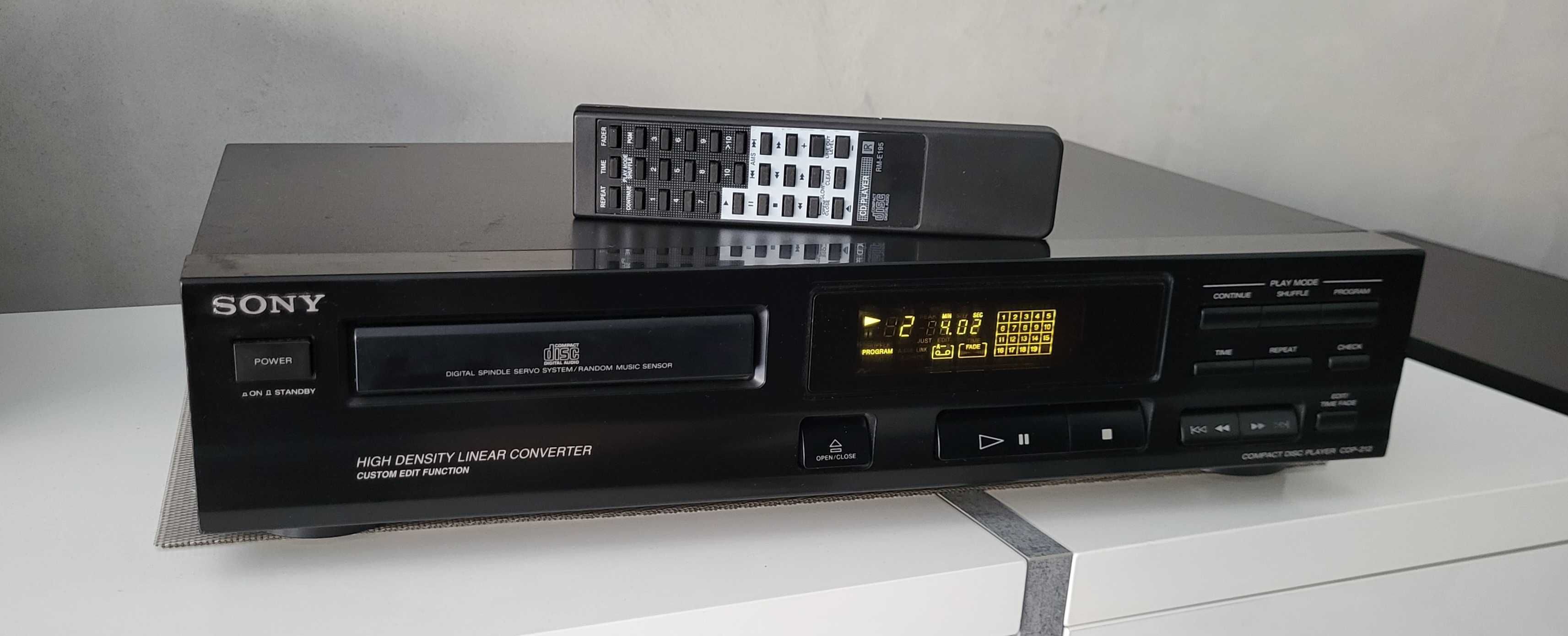 SONY CDP-212 odtwarzacz CD z pilotem
