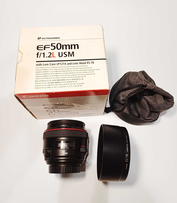 Canon EF 50mm f/1.2L USM, состояние нового, в полном комплекте