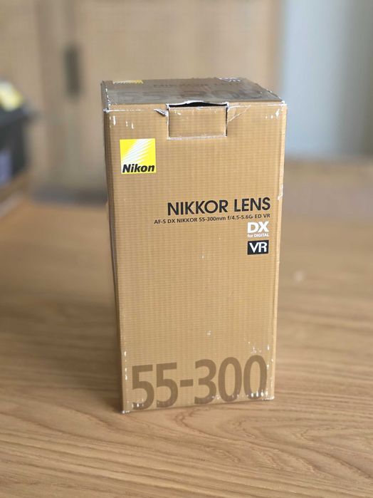 Obiektyw Nikon Nikkor 55-300 mm VR G ED AF-S teleobiektyw UV pudełko