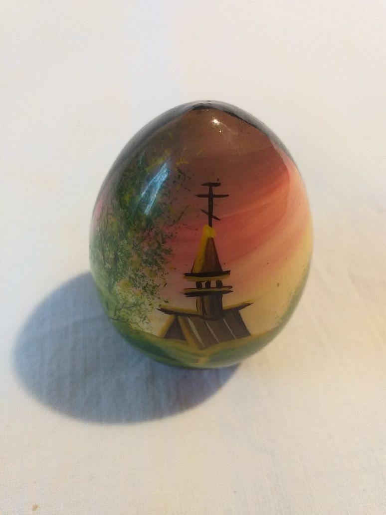 Rosyjskie jajo, jajko z drewna, ręcznie malowane
