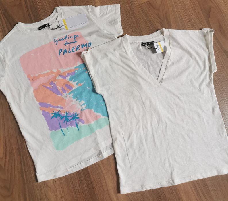 2 x t-shirt oversize roz. XS/S