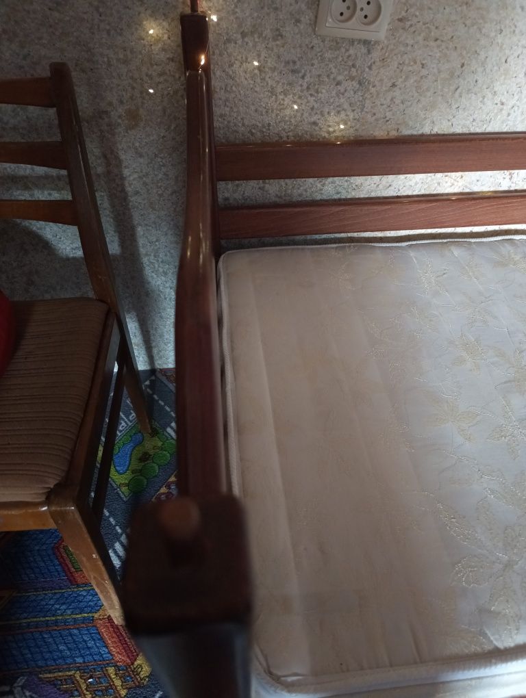 Два Ліжка дитяче дерев'яне односпальне