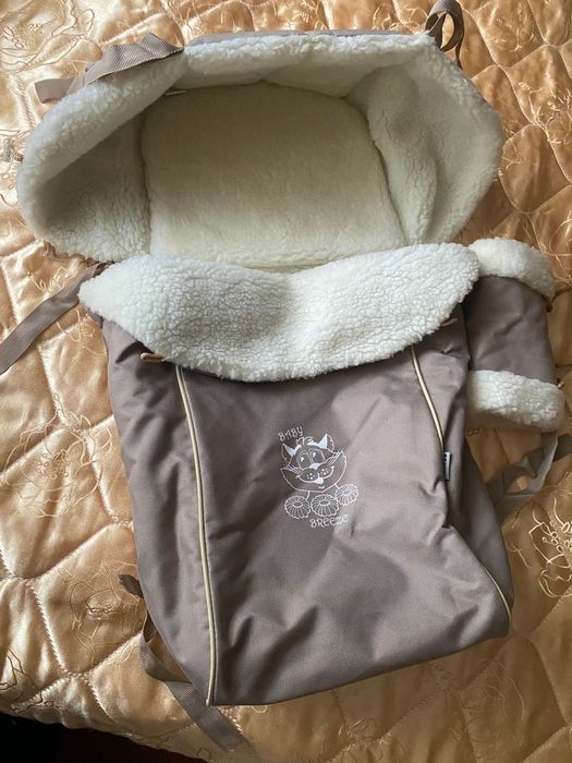 Конверт для новонароджених з овчини