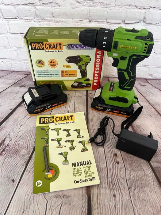 Шуруповерт ProCraft PA-18 Li BL