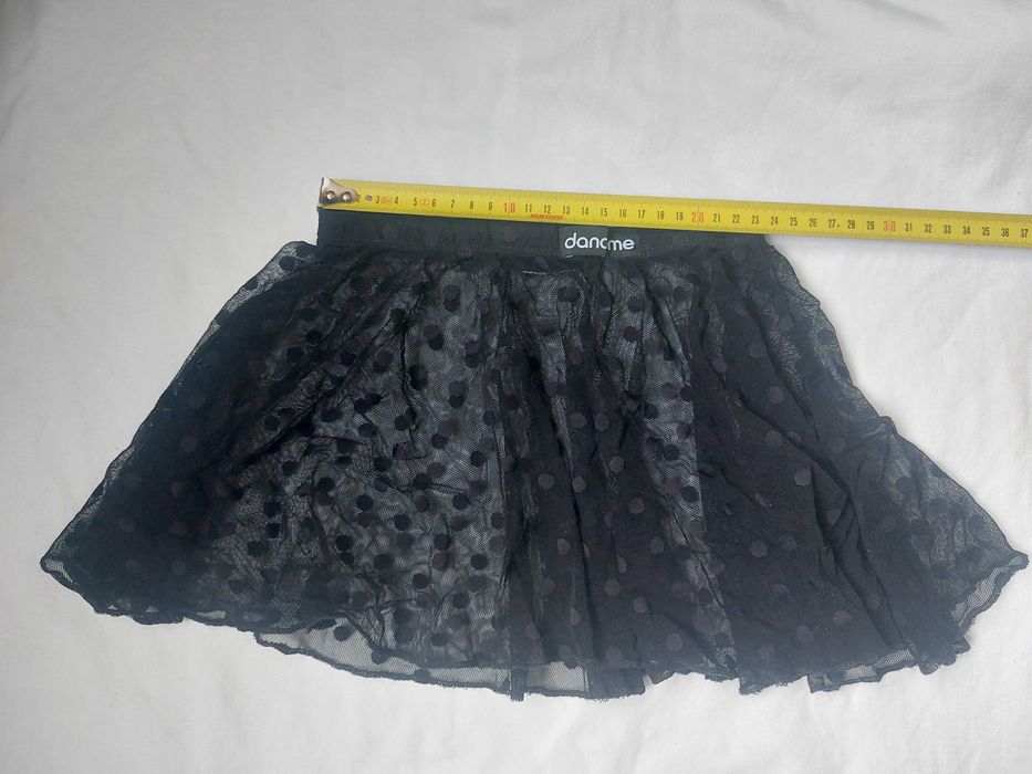 Спідниця-хітон  для дівчинки, чорний, сітка