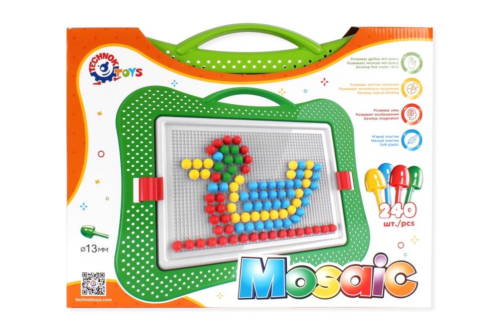 Іграшка Мозаїка 5 ТехноК игрушка мозаика саквояж чемодан Fisher price