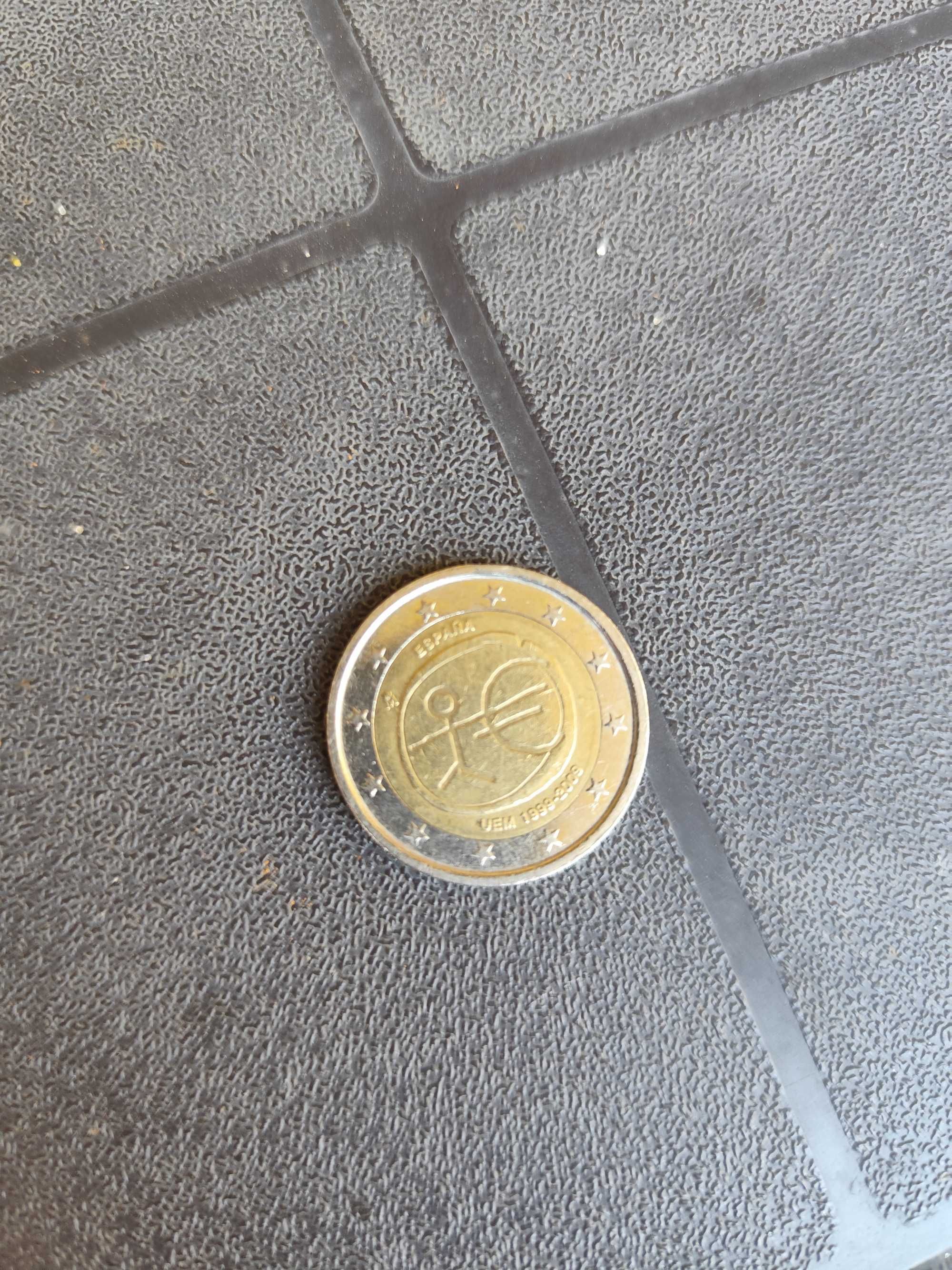 Moeda rara de 1 e 2 euros mocho com s na estrela